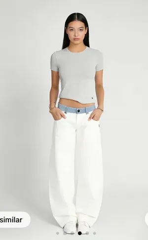Barrel Jeans White Size XL thumbnail 1