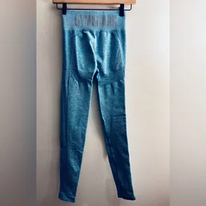 Flex High Waisted Contouring Leggings Atlas Blue Marl Womens Small thumbnail 3