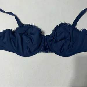 Soma Embraceable Lace Balconette Bra Navy Blue 38DD thumbnail 8