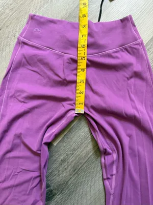 Alphalete Dip Back Mid Rise Leggings NEW Small Purple Noir thumbnail 9