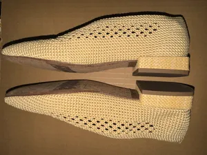 Sam Edelman Women's Kasey Knit Ballerina Flats size 7M beige thumbnail 4
