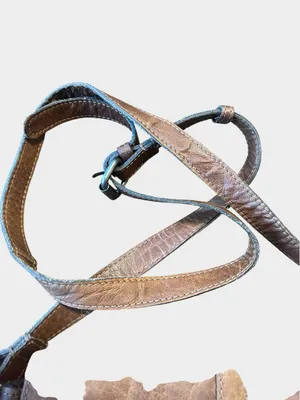 Wild West brown leather western crossbody thumbnail 5