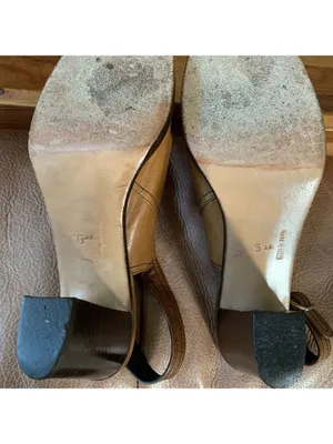 Vintage Woolf Brothers Brown Heels Size 6 thumbnail 6