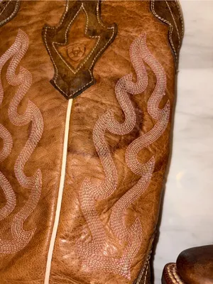 Ariat Quickdraw Western Boots Leather Pink Details Size 6.5 thumbnail 9