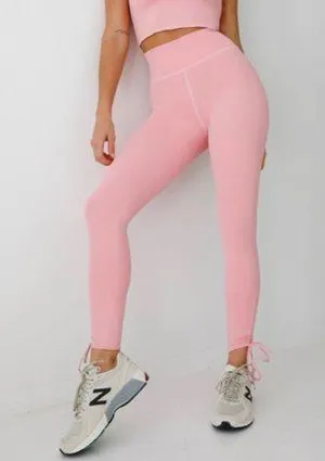 Tiger Mist Pink Ruched Leggings thumbnail 1