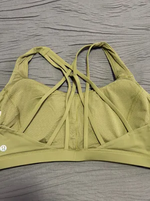 lululemon athletica Olive Strappy Crisscross Sports Bra thumbnail 2