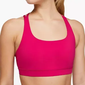 LULULEMON Energy Bra Calypso Pink Medium Support B/C Cup Luxtreme Sz 4 Like New thumbnail 5