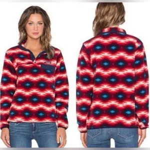 Patagonia Pullover Womens Synchilla Snap-T Wild Desert Aztec Pattern Size S thumbnail 2