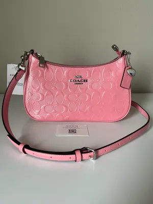 Coach Teri Shoulder Bag In Signature Leather With Heart Charm thumbnail 2