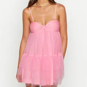 Beginning Boutique Pink Strapless‎ Tulle Mini Dress Size 2 Party Cocktail thumbnail 14