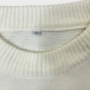 Cream Sweater Women S Red Heart Knit Pullover Valentines Day Cozy‎ Cute thumbnail 3