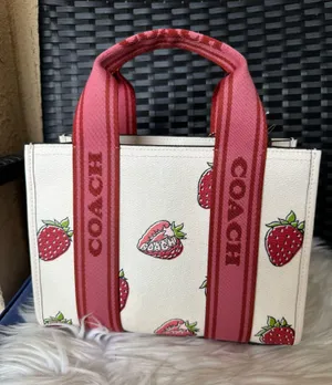 Coach Smith Tote Bag 24 With Strawberry Print CAR80 thumbnail 2