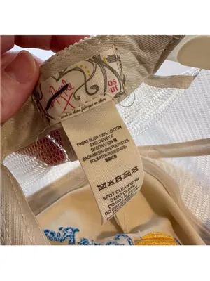 Free People Cream Trucker Hat with Blue, Yellow and Red Embroidery thumbnail 2