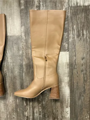 Billini Tan Over-the-Knee Block Heel Boots Size 7 thumbnail 11