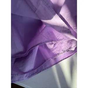 Pinch Mini Dress Womens Med Purple Pleated Puff Sleeve Boho Preppy smocked NWT thumbnail 7