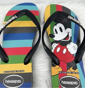 Havaianas Disney Mickey Mouse Flip Flops Unisex Women's 11/12 Men's 9/10 thumbnail 1