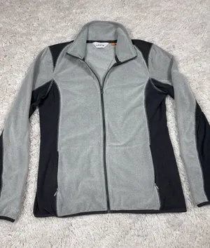 Orvis Women’s S Gray Black Full Zip Performance Fleece Jacket thumbnail 1