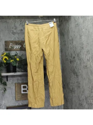 NWT DKNY High-Rise Side Pocket Sueded Canvas Pants UE5P8047 Whiskey Brown 8 thumbnail 8