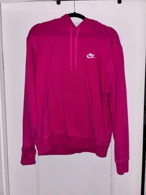 Nike Hoodie Hot Pink thumbnail 1