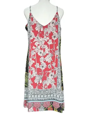 Strut &‎ Bolt Patchwork Floral Bohemian Dress Sz M thumbnail 6