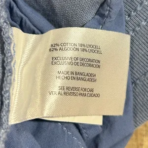 Orvis Small Blue Cotton Lyocell Drawstring Elastic Waist Cargo Shorts Small thumbnail 5