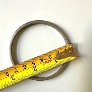 Silver tone inspirational religious bangle bracelet thumbnail 6