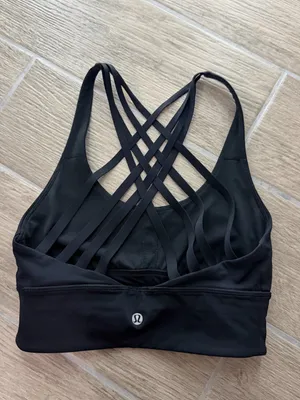 lululemon athletica Black Multi-Strap Crossback Sports Bra thumbnail 3