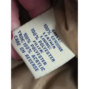 NEW YORK CLASSICS Tan Plush Lined Hood Genuine Suede Leather Coat Jacket Large thumbnail 4