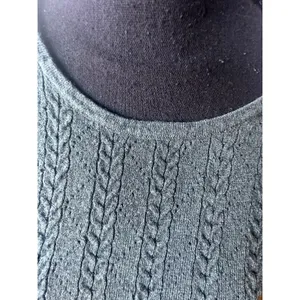 Adrianna Papell Green Cable Knit Pullover Sweater – Size L thumbnail 2