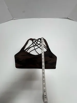 Lululemon Free To Be Bra Wild Camo Brown Bra - Size 6 ( No Tag size-Yes Dot Size thumbnail 12