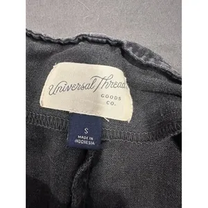 Universal Thread Boho Utility Wide Leg Overalls Sz:S Charcoal Gray Cotton Linen thumbnail 7