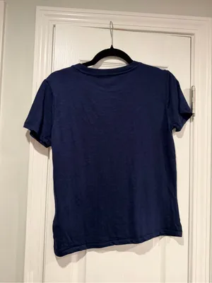 NWOT Madewell Size XS Navy Blue V Neck Short Sleeve Slub Cotton Tee Shirt thumbnail 7