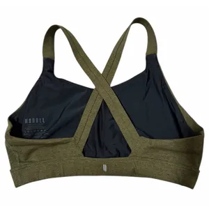 NOBULL Crossback Athletic Training Sports Bra Olive Green Women's Size XL‎ thumbnail 2