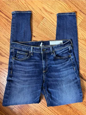 Rag & Bone Cate Dark Blue Skinny Jeans thumbnail 3