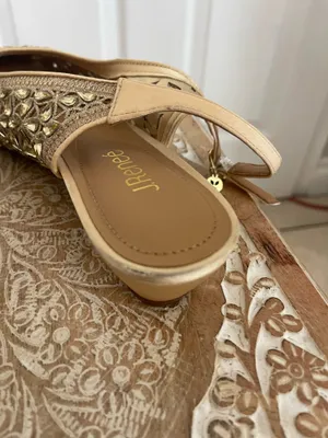J Renne Gold Embellished Slip -On Mules thumbnail 14