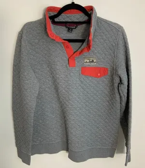 Patagonia Women's organic Cotton Quilt Snap‎ T- Pullover size medium thumbnail 1