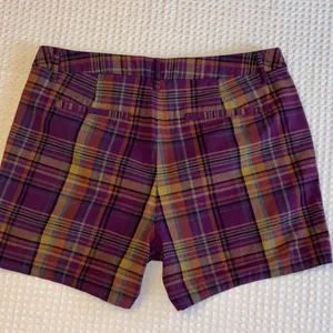 a new day Size 10 Purple Tan Plaid Women's Shorts thumbnail 5
