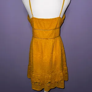NWT Gianni Bini Mustard Lace Boho Dress thumbnail 10