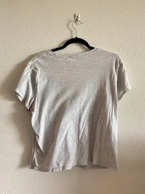 Aerie Vintage T-Shirt Light Heather Grey Women’s Large L Oversized Fit thumbnail 3