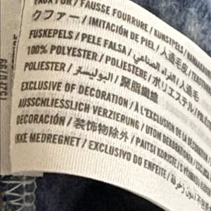 Abercrombie and Fitch A&F Blue Plaid Soft Sherpa Shacket Jacket Coat Size S thumbnail 8