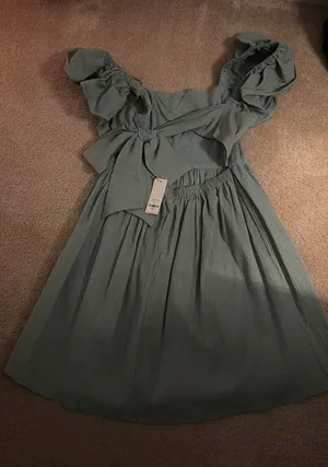 Francesca's Blue Green Boutique Dress thumbnail 4