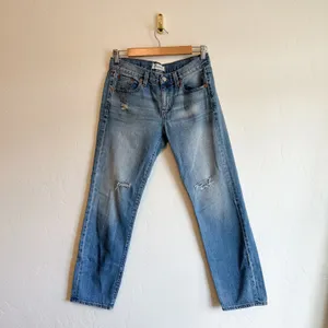 Madewell | The High-Rise Slim Boyjean Oversized‎ Fit in Elkhart Wash, size 25 thumbnail 3