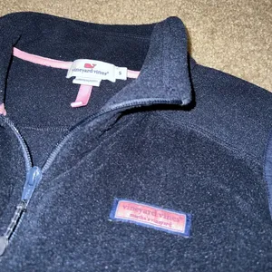 Vineyard vines Navy Blue Fleece Vest thumbnail 4