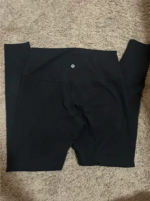 Lululemon Leggings Black Ribbed thumbnail 2
