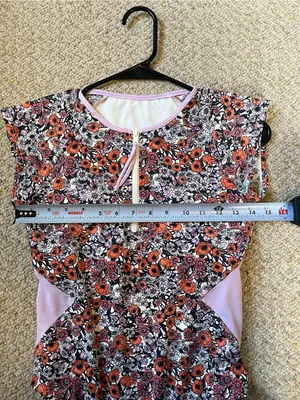 Carve Designs Barrel One Piece swimsuit zip front poppy floral size small thumbnail 7