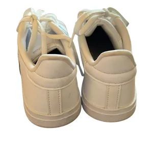 Adidas Womens Size 7 Grand Court Cloudfoam Lifestyle Sneakers White Silver Metal thumbnail 5