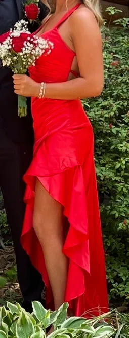 Amazon Red Prom Dress thumbnail 1