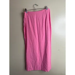 Zara RUFFLED LINEN BLEND MIDI SKIRT, Pink Size medium, 7950/939 NWT thumbnail 4