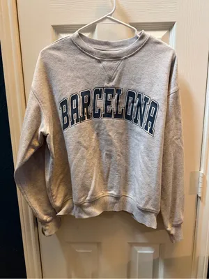 Size Small H&M Light Gray Crewneck Sweatshirt thumbnail 1
