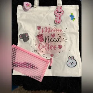 Handmade‎ Mama needs coffee tote bag thumbnail 2